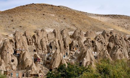 Amazing Cave City in Iran Carved from Volcanic Rock