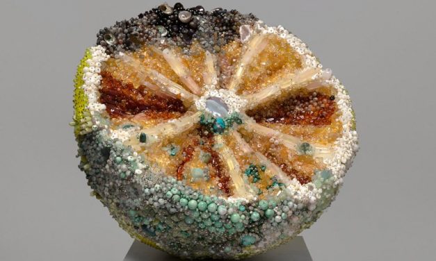 Art Exhibit Shows Rotten Fruit Made Out of Gem Stones